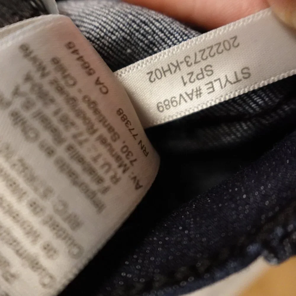 J. Crew jeans high rise‎ crop flare women's 31 dark indigo blue button fly
